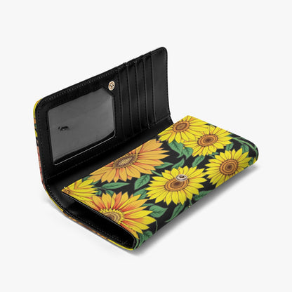 Sunflower Nights Yellow & Black Card Holder Foldable Wallet