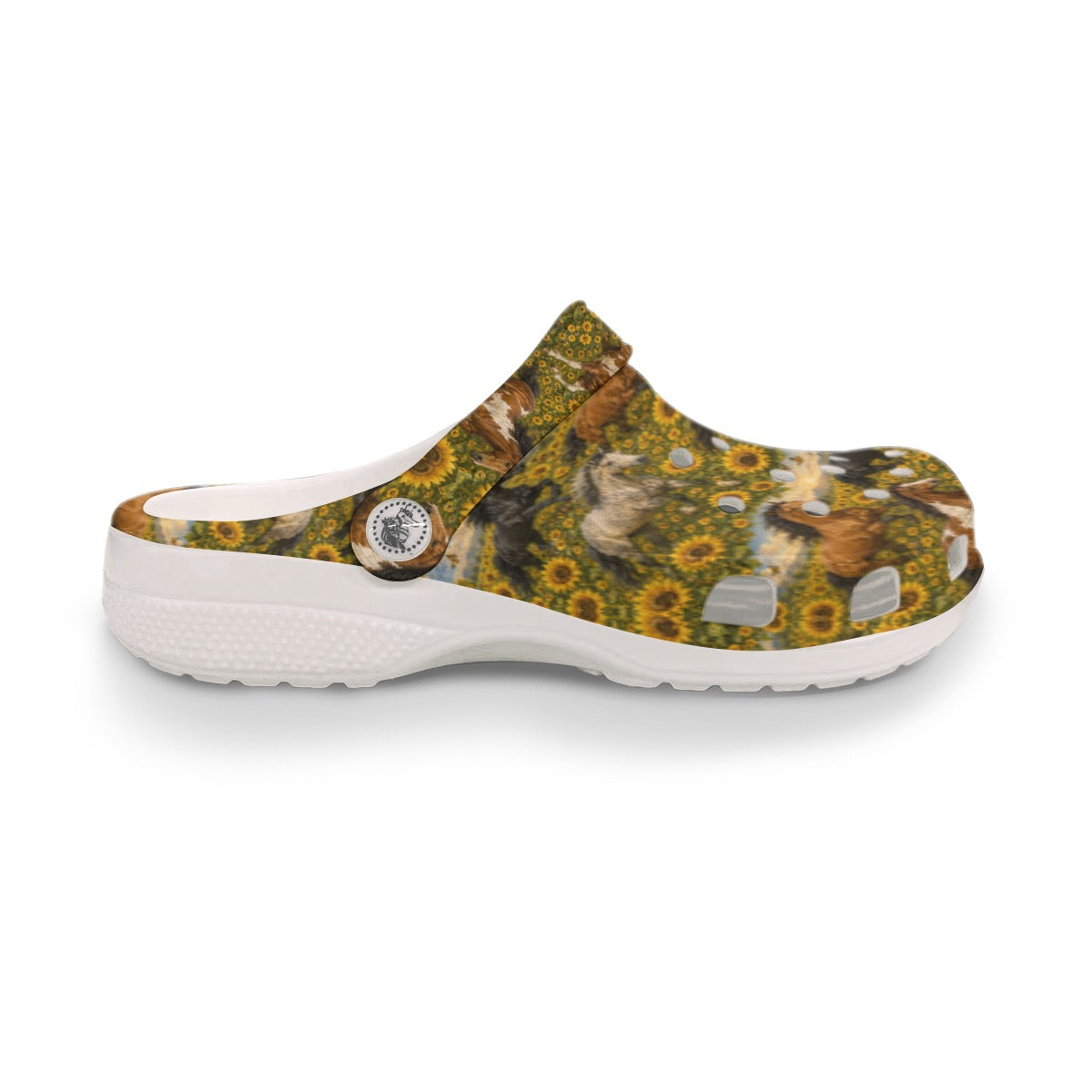 Wild Horses and Sunflowers Farm Inspired Women's Classic Clogs