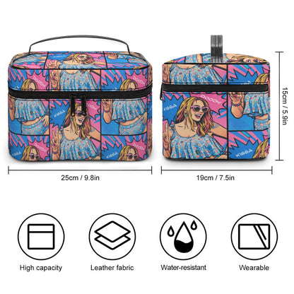 Pop Art Icon Makeup Bag Cruise Travel Cosmetic Bag ColorfulLarge Capacity Toiletry Organizer Bag