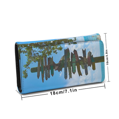 Key West Directional Sign Photo Wallet – Original Photography by Kissa Doody