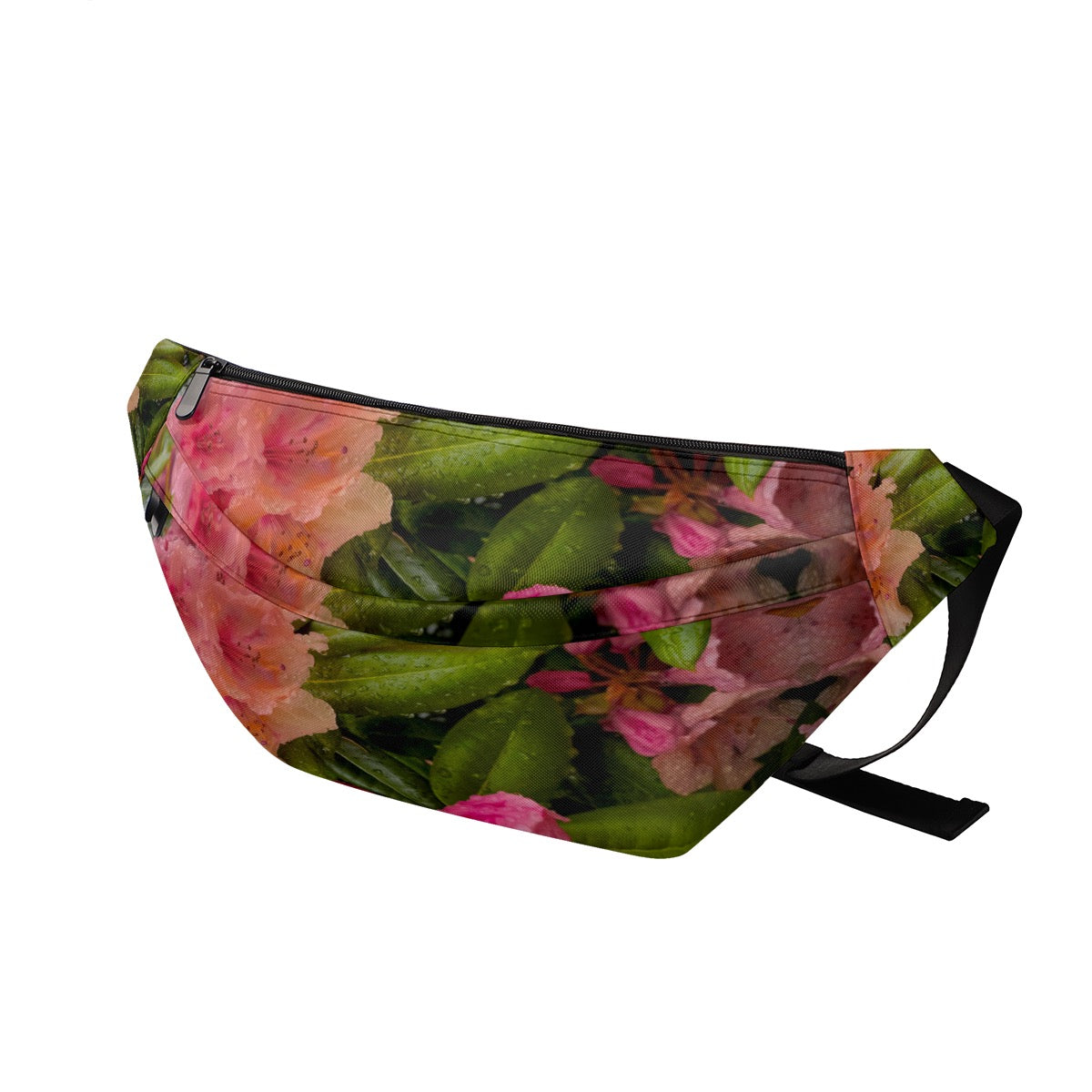 Pink Rhododendron Flower in Alaska Canvas Sling Bag Original Photography by Kissa Doody
