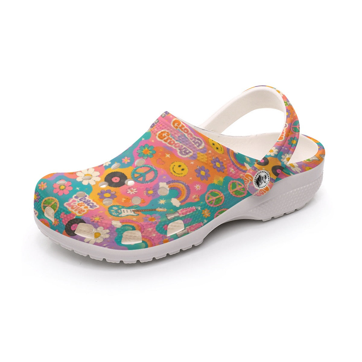 Groovy Baby 60's & 70's Retro Classic Themed Women's Classic Clogs