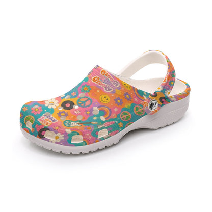 Groovy Baby 60's & 70's Retro Classic Themed Women's Classic Clogs