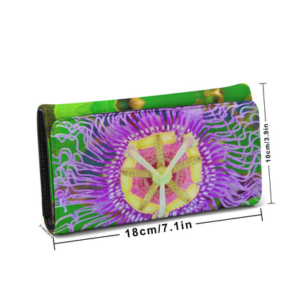 Purple Passion Flower Foldable Wallet – Original Photography by Kissa Doody