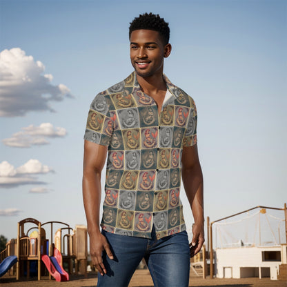 Vintage Sideshow “Three Boobed” Men’s Nautical Cruise Shirt Funny Matching Couples Tee Men's Shirt