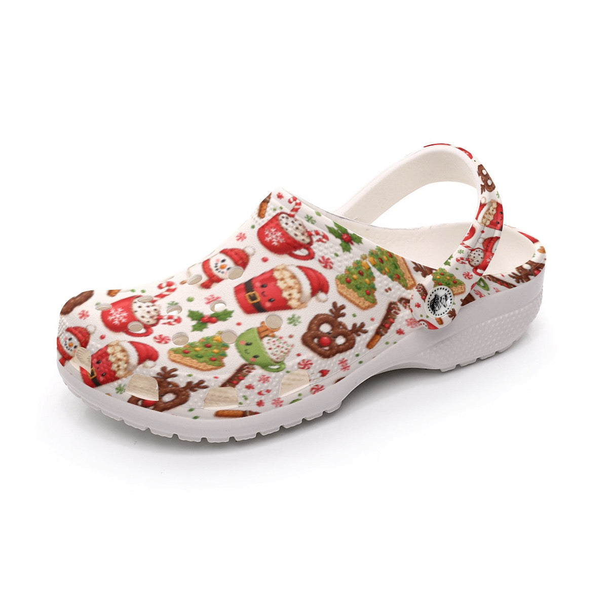 Happy Christmas Snacks Holiday Fun Women's Classic Clogs