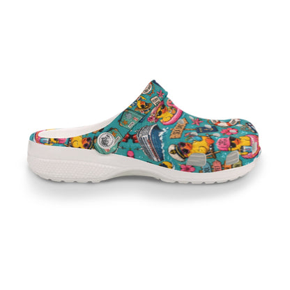 Cruise Duck Party All-Over Print Women's Classic Clogs Cruising Gear