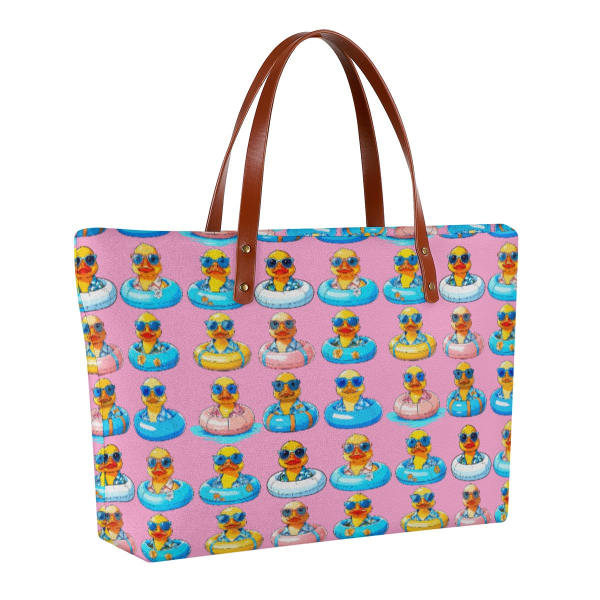 Pink Cruise Duckie Travel Purse Bag Cruise Essentials Handbag for Vacation & Travel