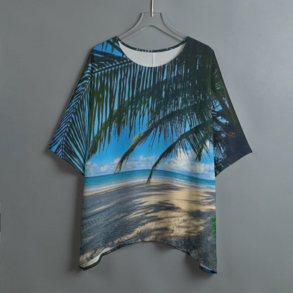 San Juan Beach Bungalow Women's Bat Sleeve Shirt (Yes we took this photo!) =)