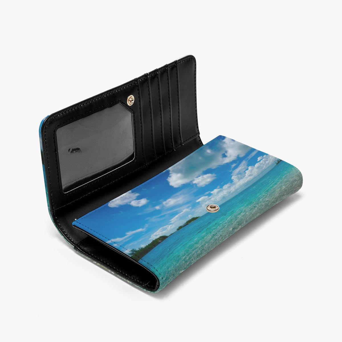 Bimini Bahamas Beach View Foldable Wallet – Original Photography by Kissa Doody