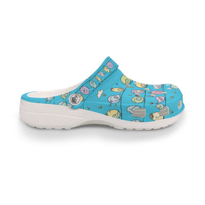 Blue Birds On A Wire Women's Classic Clogs Gardening Travel