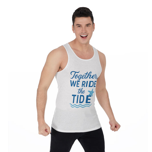 Men's Cruise Tank Top for Couples Together We Ride the Tide Lightweight Relaxed Fit Tank Top