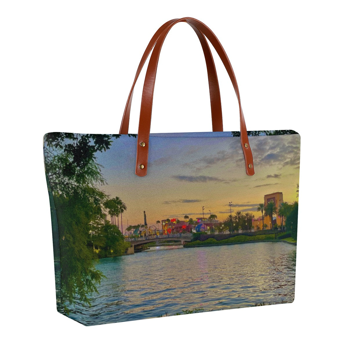 Theme Park Sunset Photography Diving Bag Purse – Original Photography by Kissa Doody