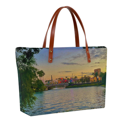 Theme Park Sunset Photography Diving Bag Purse – Original Photography by Kissa Doody