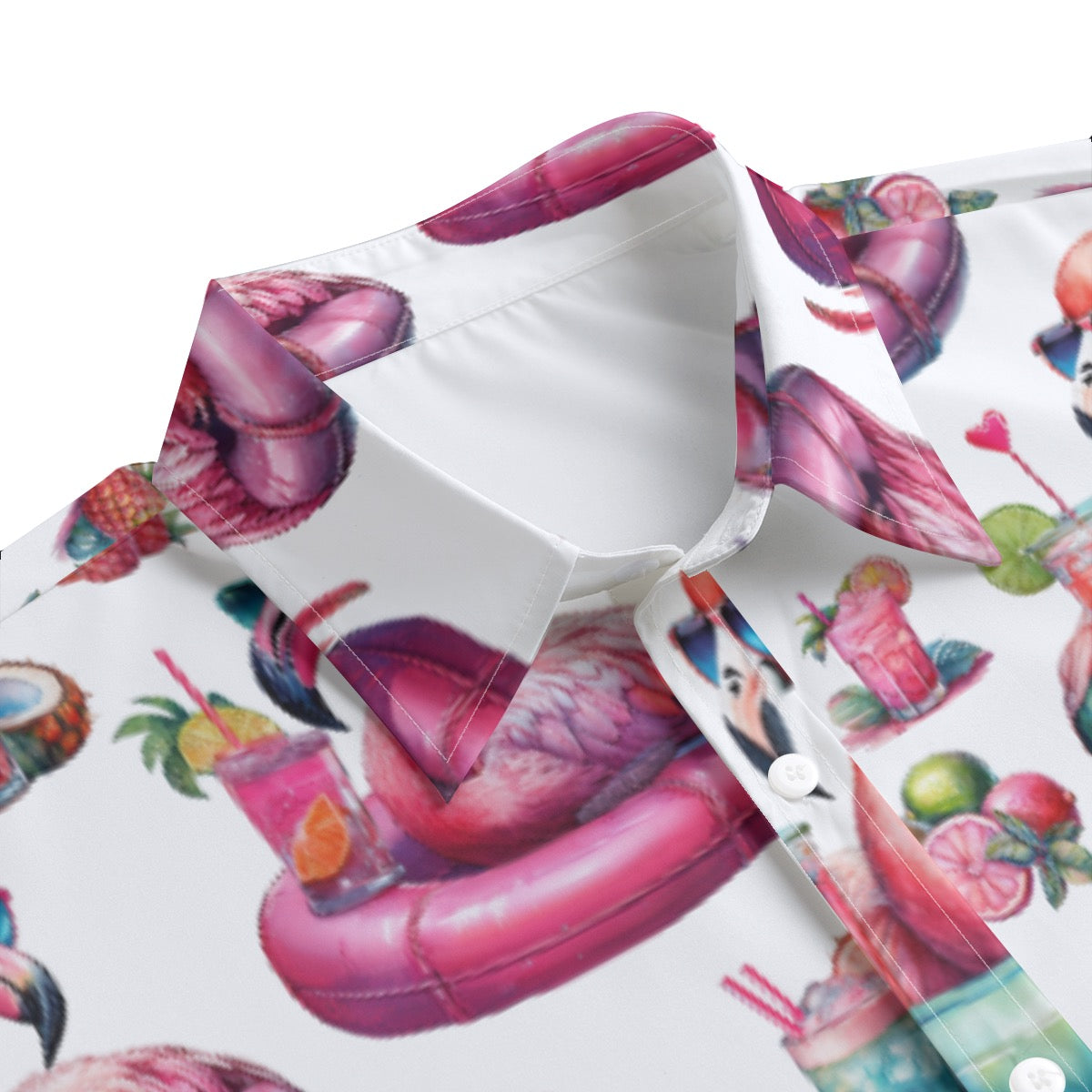 Flamingo Sunrise Men's Lightweight Cruise T-Shirt with Short Sleeves