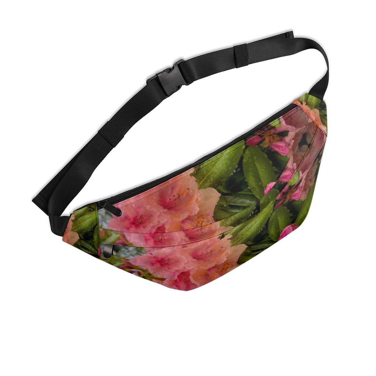 Pink Rhododendron Flower in Alaska Canvas Sling Bag Original Photography by Kissa Doody