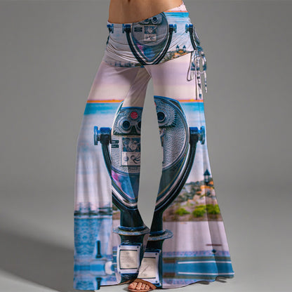Through The Looking Glass Plymouth MA Women's High Waist Wide Leg Pants Waistband Lightweight Comfy