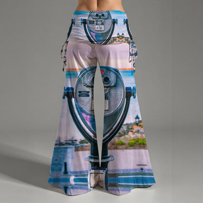 Through The Looking Glass Plymouth MA Women's High Waist Wide Leg Pants Waistband Lightweight Comfy