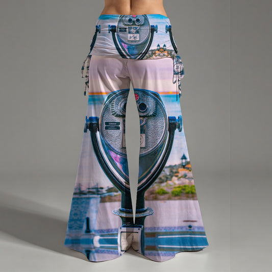 Through The Looking Glass Plymouth MA Women's High Waist Wide Leg Pants Waistband Lightweight Comfy