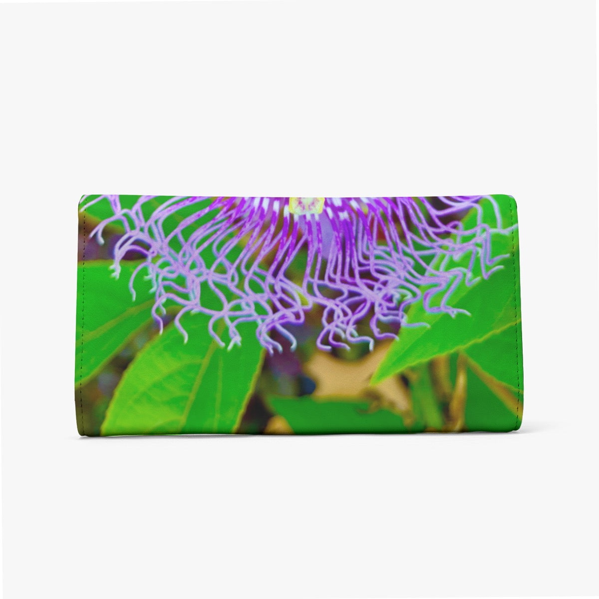 Purple Passion Flower Foldable Wallet – Original Photography by Kissa Doody