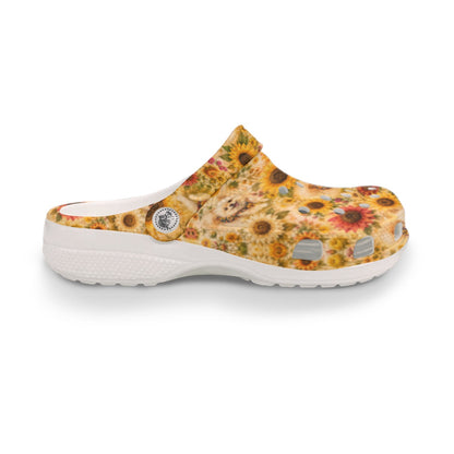 Jaxx The Dog Fall Sunflowers All-Over Print Women's Classic Floral Clogs