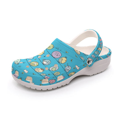 Blue Birds On A Wire Women's Classic Clogs Gardening Travel