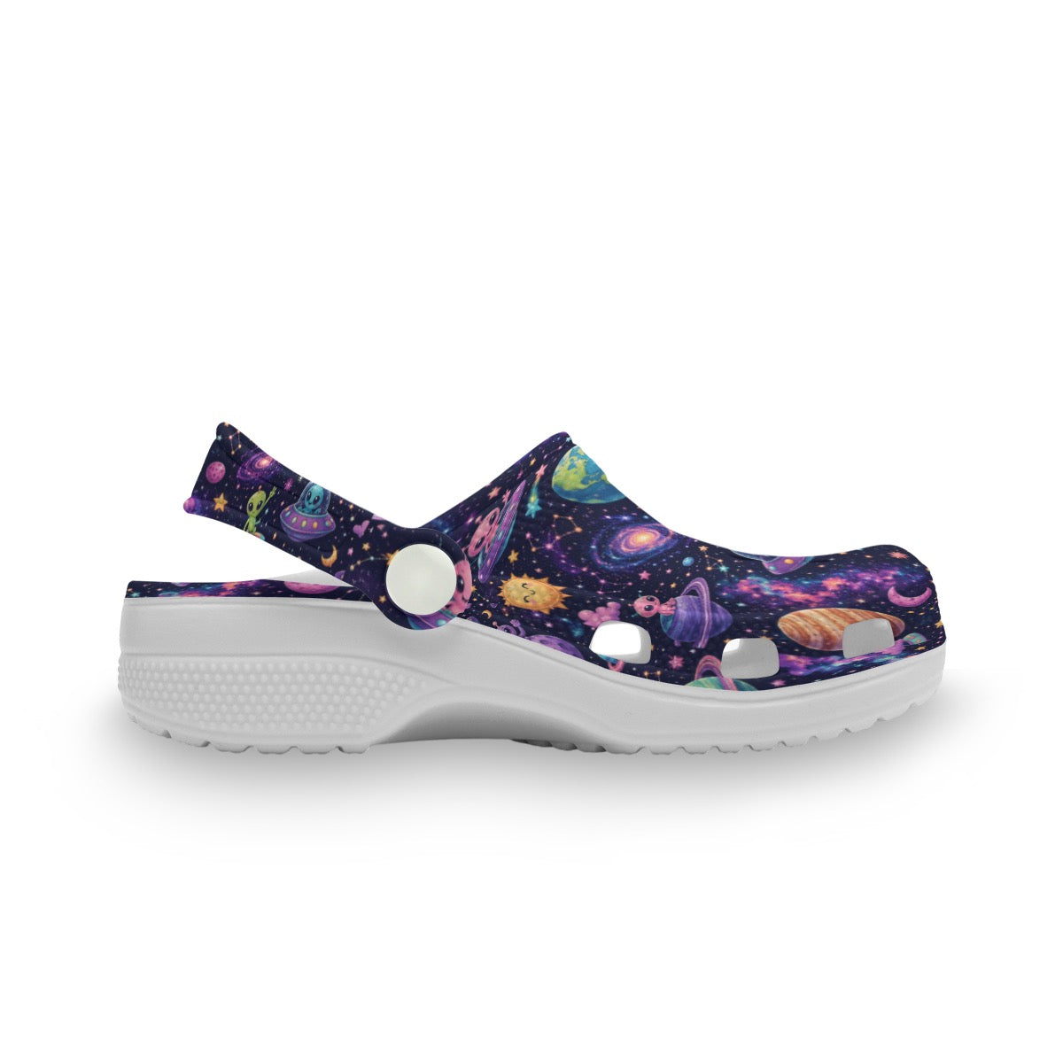Kids Outer Space Alien Fun Children's Clog Shoes