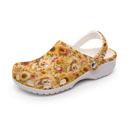Jaxx The Dog Fall Sunflowers All-Over Print Women's Classic Floral Clogs
