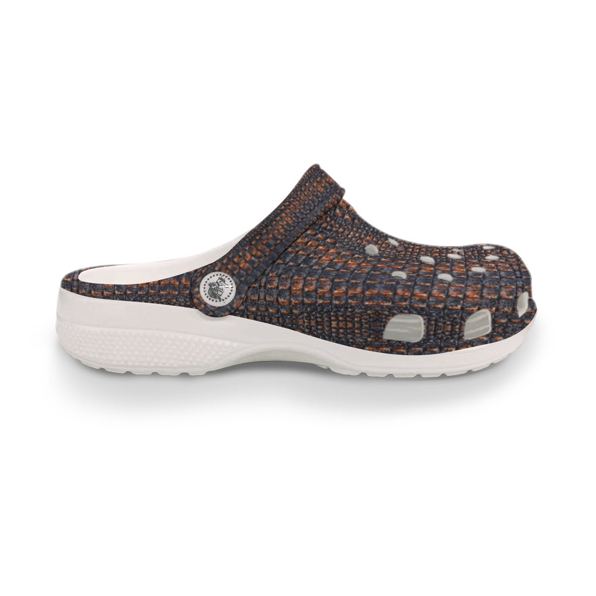 Men’s Florida Gators Inspired Orange & Blue Clogs – Fan Garden Shoes, Everyday Slip-On Shoes