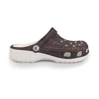 Men’s Florida Gators Inspired Orange & Blue Clogs – Fan Garden Shoes, Everyday Slip-On Shoes