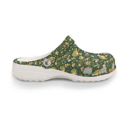 Spotted Frog Print Clogs Women’s Waterproof Beach Travel Shoes Clogs