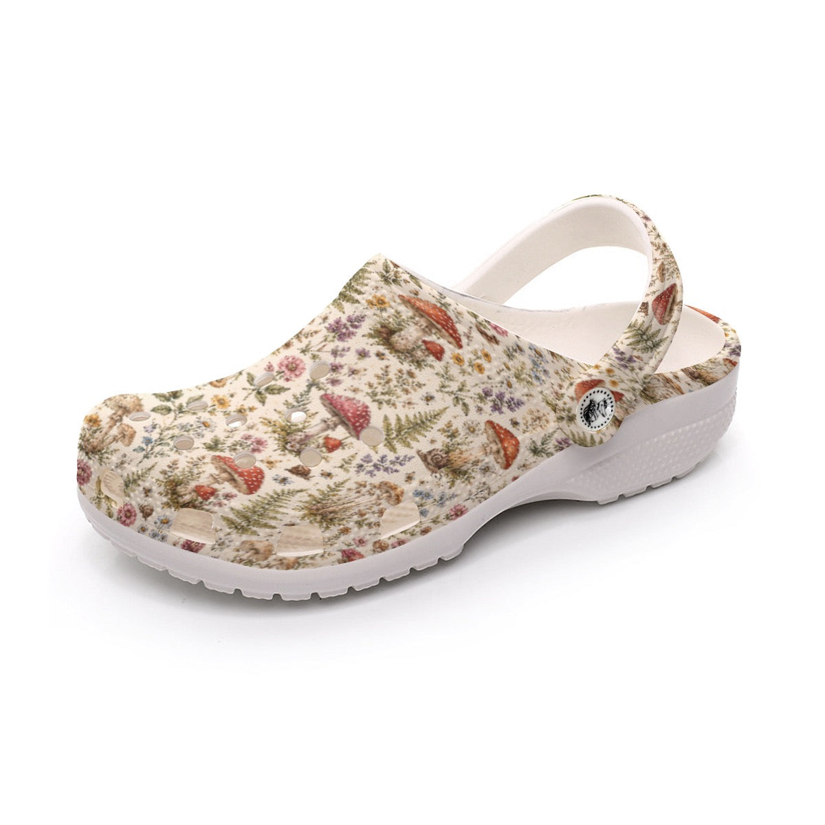 Garden Mushroom Grandmacore All-Over Print Women's Classic Gardening Clogs