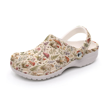 Garden Mushroom Grandmacore All-Over Print Women's Classic Gardening Clogs