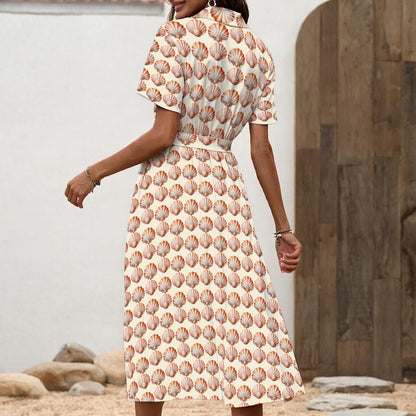 Nautical Seashell Sand Dress for Women – Beachy Resort & Cruise Outfit