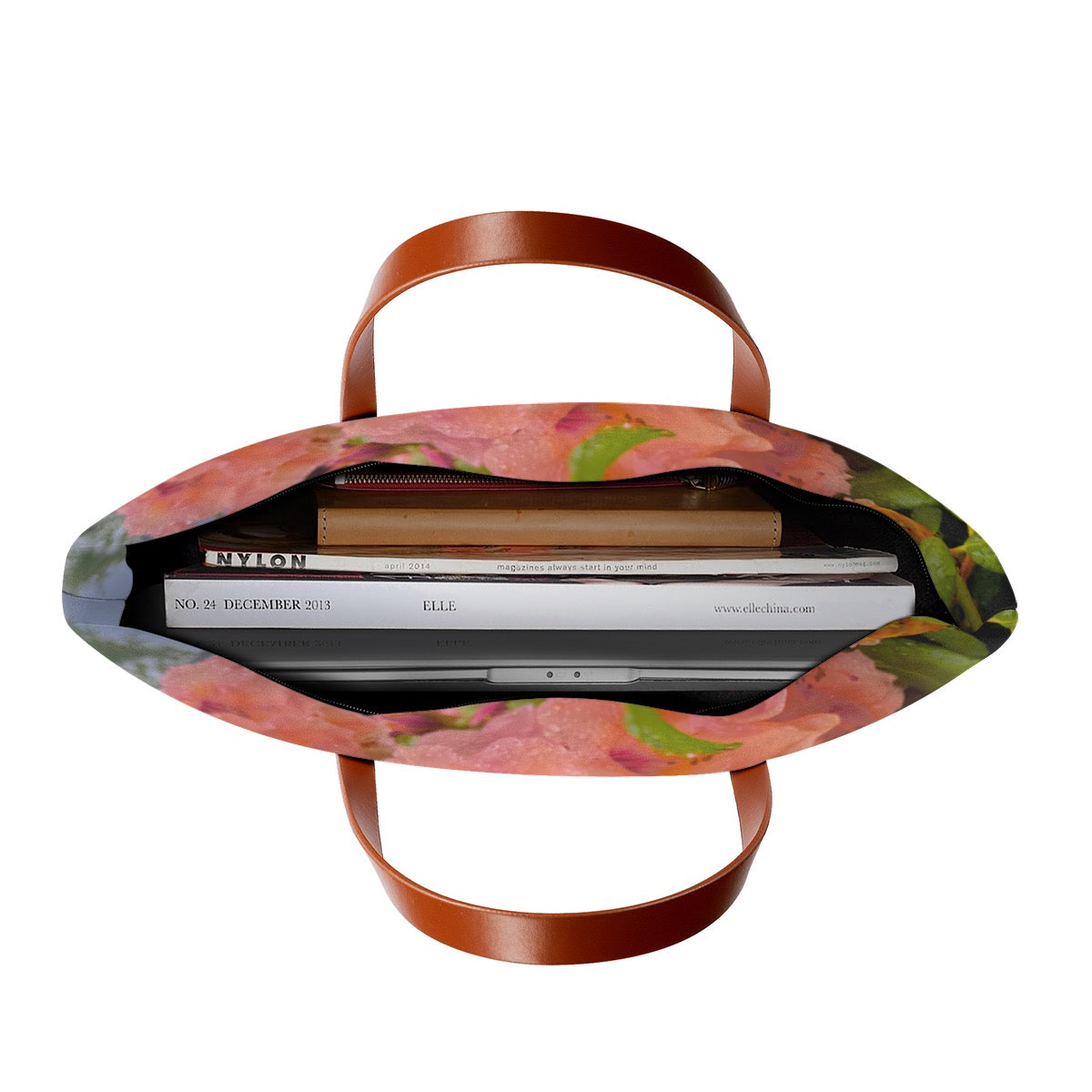 Salmon Pink Rhododendron Photography Diving Bag Purse – Original Alaska Flower Photography by Kissa