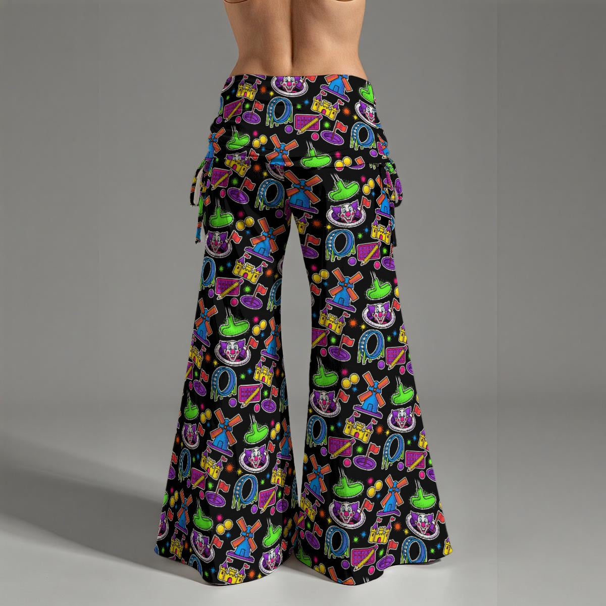 Blacklight Mini Golf Yoga Pants for Women – Neon Glow-Inspired Stretch Leggings