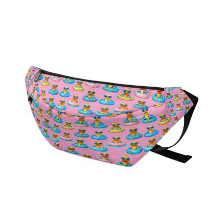 Pink Rubber Duck Fanny Pack – Cute Travel Waist Bag | Cruise & Festival Accessories Large Fanny Bag