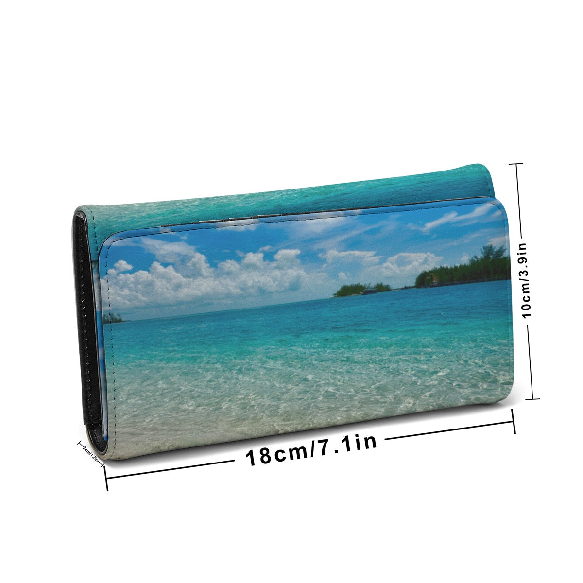 Bimini Bahamas Beach View Foldable Wallet – Original Photography by Kissa Doody