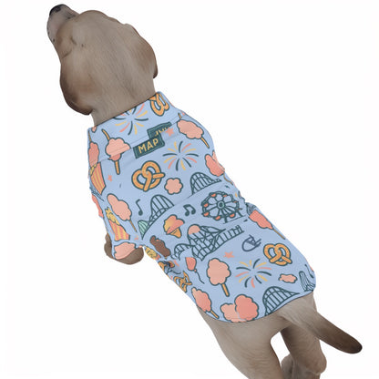 Pet's Hawaiian Shirt - Disney Theme Park Snack Print for Family Vacation Owner Outfit Also Available