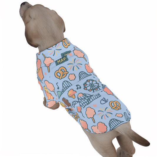 Pet's Hawaiian Shirt - Disney Theme Park Snack Print for Family Vacation Owner Outfit Also Available