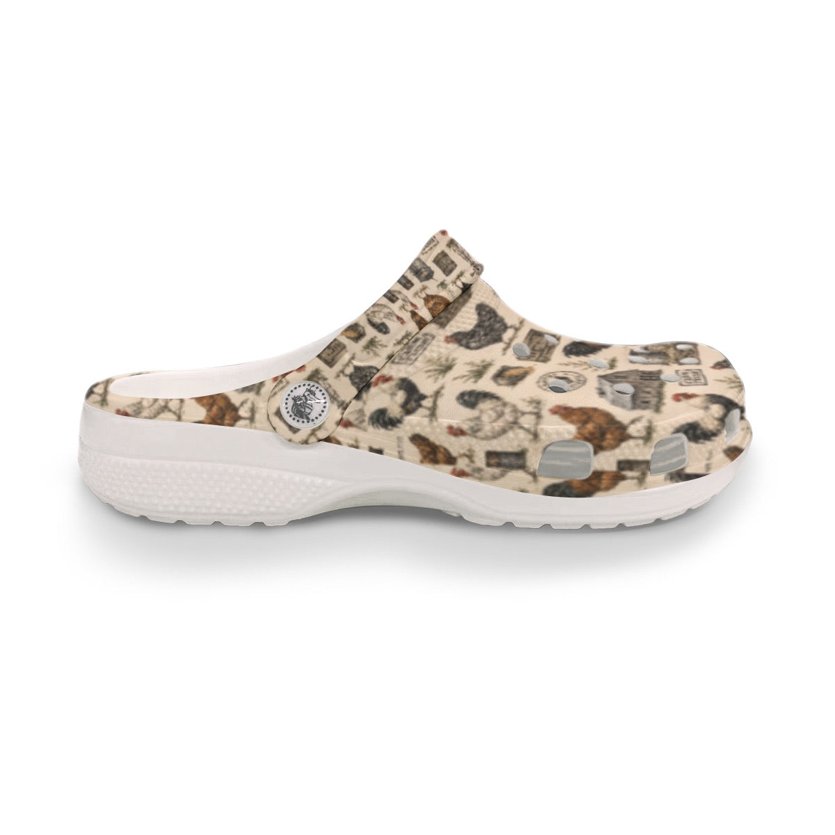 Rustic Farming Chicken and Rooster Women's Classic Clogs