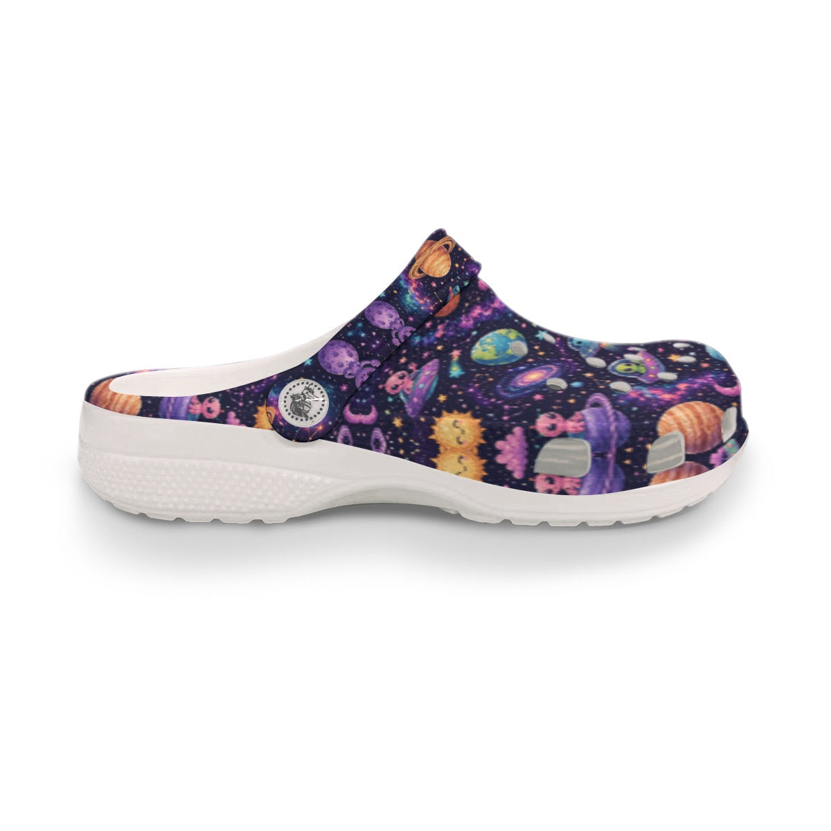 Aliens in Outer Space Colorful Women's Classic Clogs