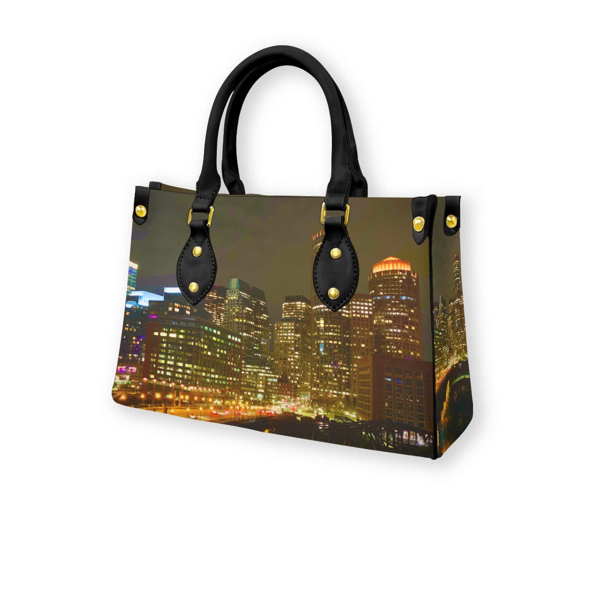 Boston at Night Women's Handbag – Original Photography by Kissa Doody