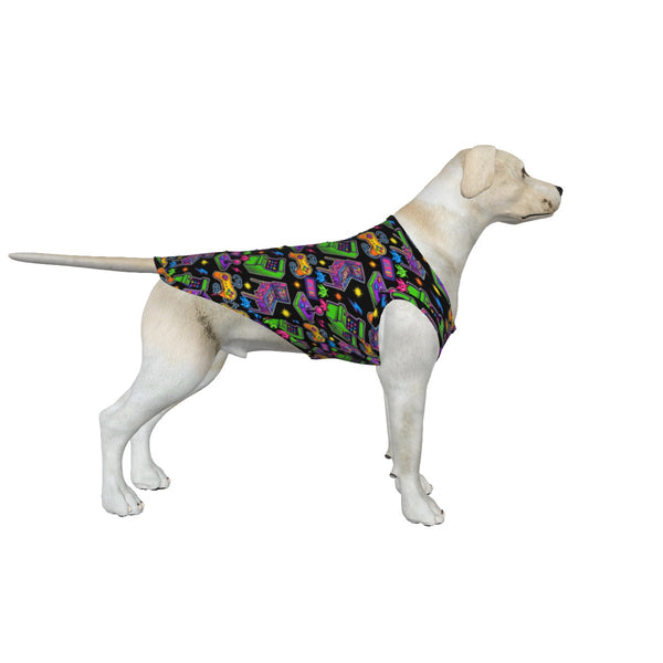 Vintage Arcade Dog & Cat Tank Top, Retro Video Game Pet Shirt, Matching Gamer Outfit for Pets
