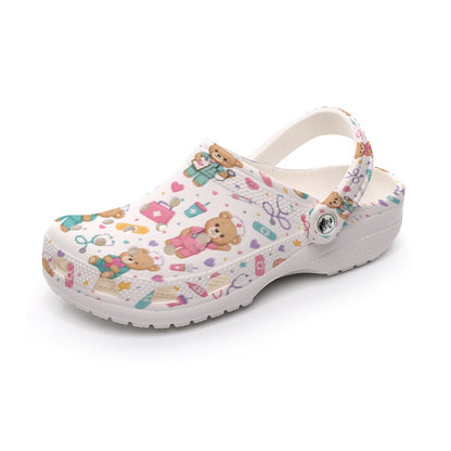 Nurse Bear Doctor Themed Women's Classic Clogs