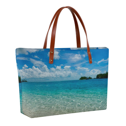 Bimini Bahamas Beach Photography Diving Bag Purse – Original Photography by Kissa Doody