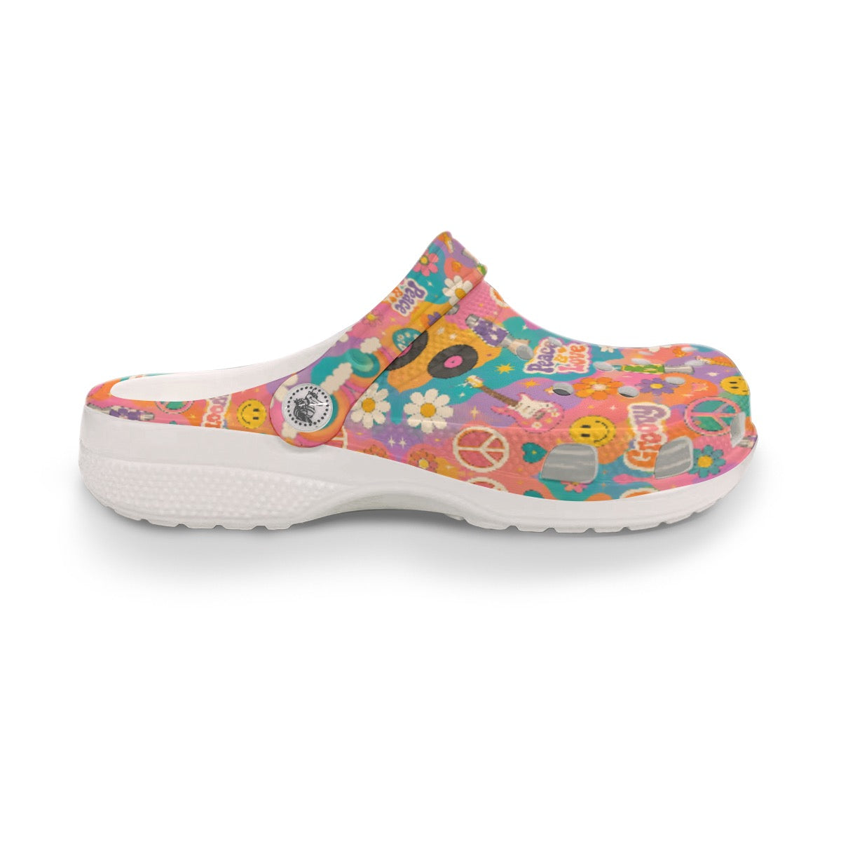 Groovy Baby 60's & 70's Retro Classic Themed Women's Classic Clogs