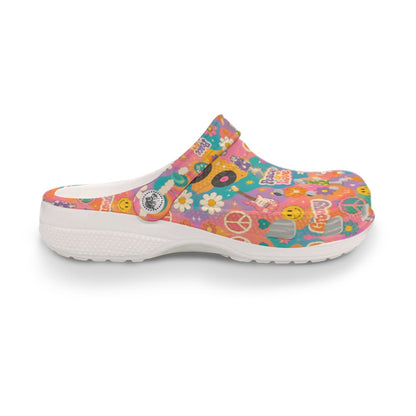 Groovy Baby 60's & 70's Retro Classic Themed Women's Classic Clogs