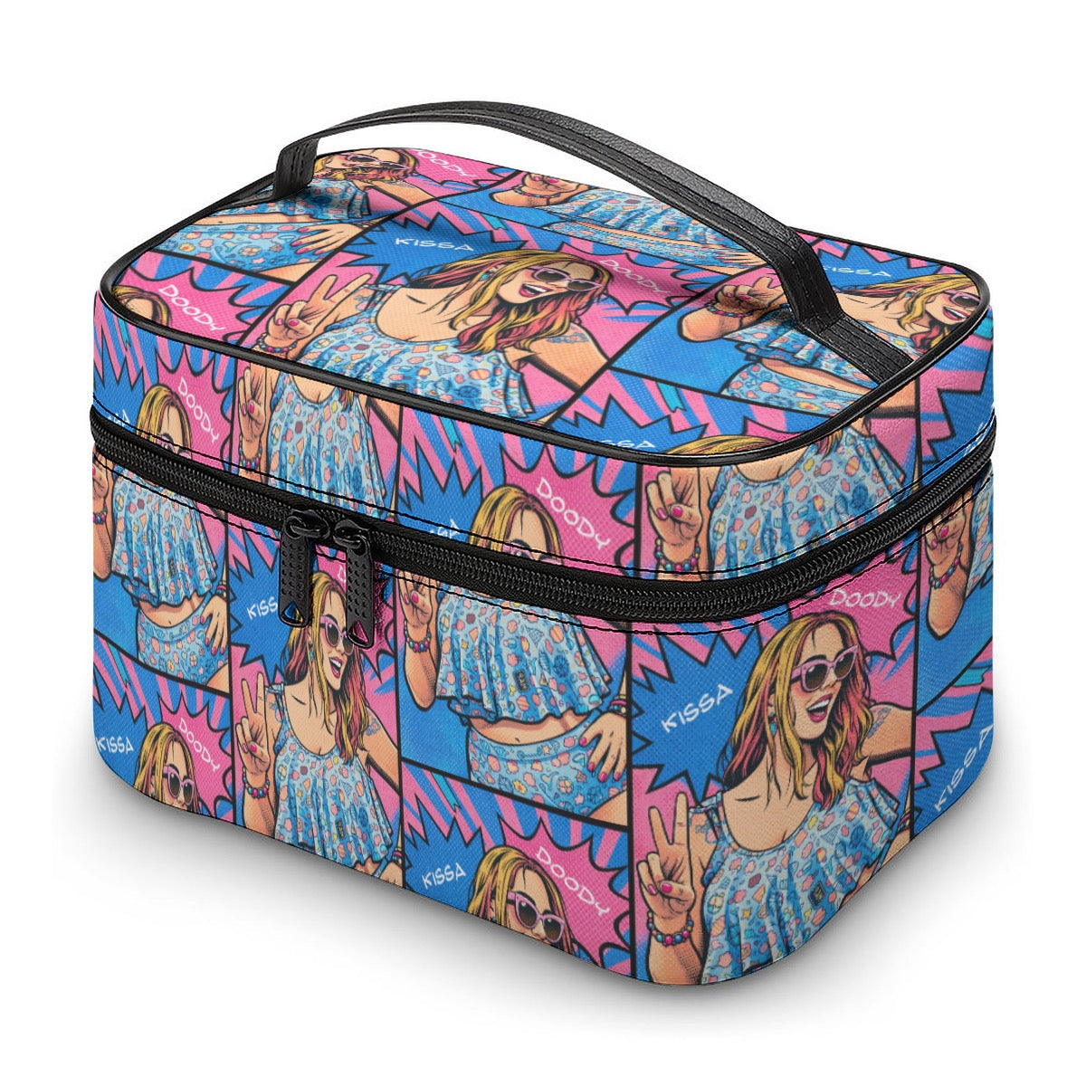 Pop Art Icon Makeup Bag Cruise Travel Cosmetic Bag ColorfulLarge Capacity Toiletry Organizer Bag