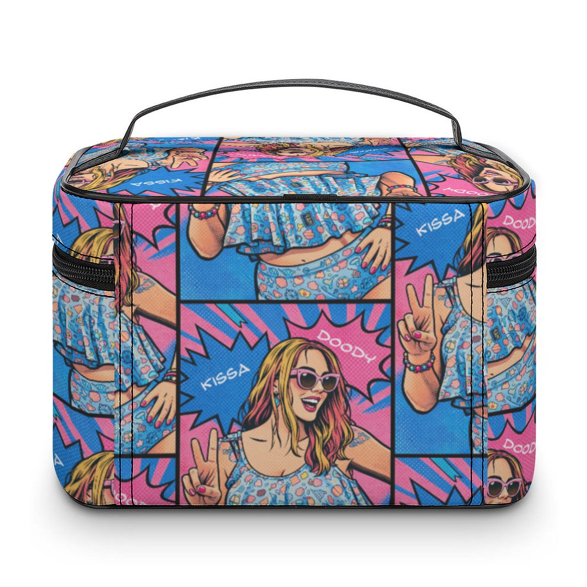 Pop Art Icon Makeup Bag Cruise Travel Cosmetic Bag ColorfulLarge Capacity Toiletry Organizer Bag